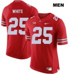 Men's NCAA Ohio State Buckeyes Brendon White #25 College Stitched Authentic Nike Red Football Jersey WI20A84GK